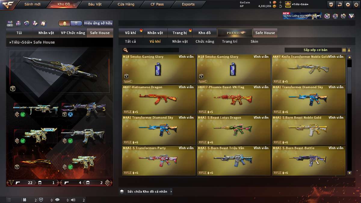 shop acc cf uy tin gia re